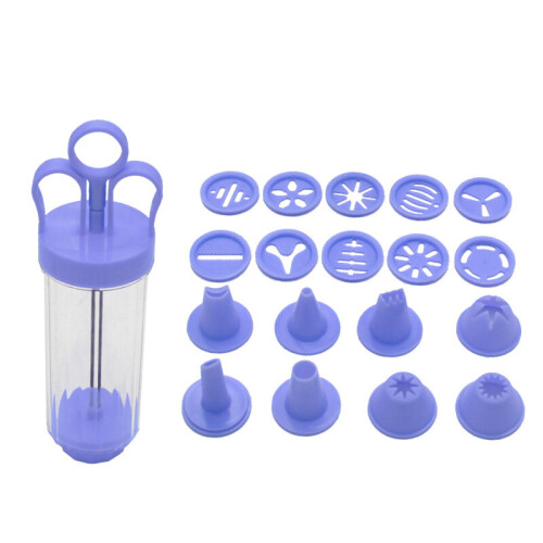 New Diy Manual Cookie Press Maker Machine Gun Decorating Squeezing Machine for Making Churros Device Fritters Baking Tool 1