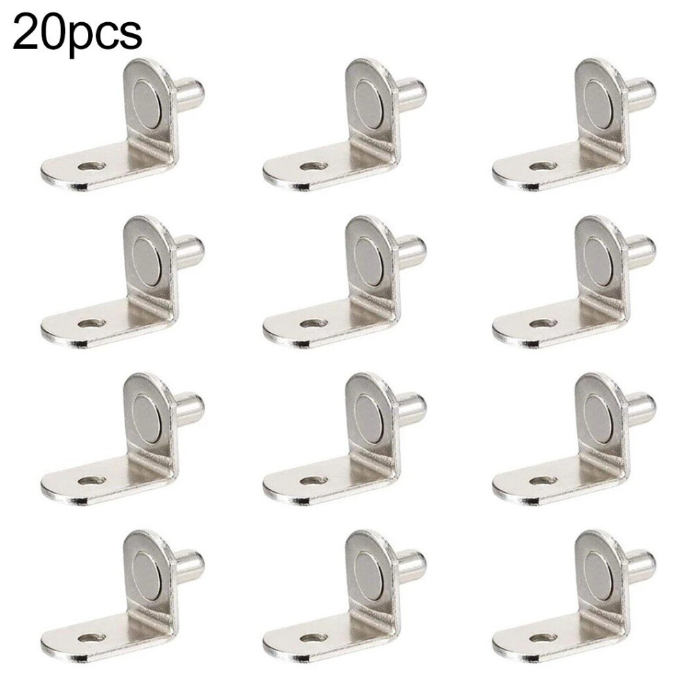 20Pcs Shelf Brackets Support Studs Pegs Pin Shelves Seperator Fixed Cabinet Cupboard Furniture Shelf Wall Mount Bracket Holder 5063131249149