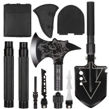 Folding Camping Ax Shovel Set Portable Multi-Function Tool Survival Kits Military Shovel Outdoor Ax With Tactical Waist Pack