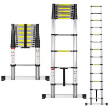 3.8M Telescopic Aluminum Ladder Shelf With Crossbar Gloves Bag Portable Extension Herringbone Ladder Construction Tools HWC