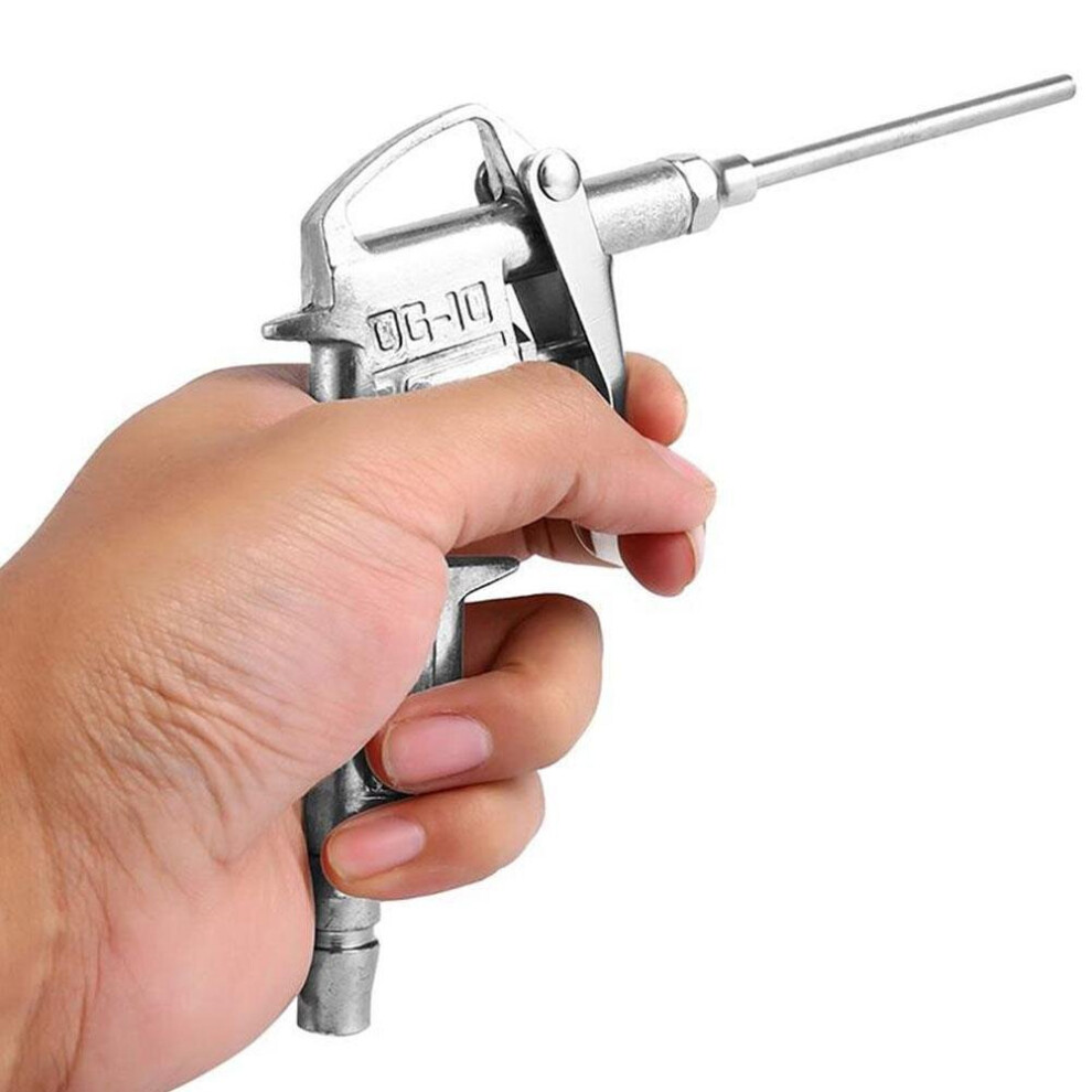 Air Compressor Dust Duster Trigger Handlestainless Steel Compressed Alloy Nozzle Blow Spray Gun Dg-10 With Extended Air Nozzle 5063131171921