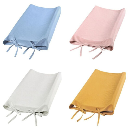 Soft Reusable Changing Pad Cover Breathable Infant Changing Table Sheets Cover 2
