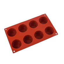 Chocolate pudding mold DIY muffin mousse ice cream biscuit cake decoration mold tool 8-hole silicone cake mold baking cake