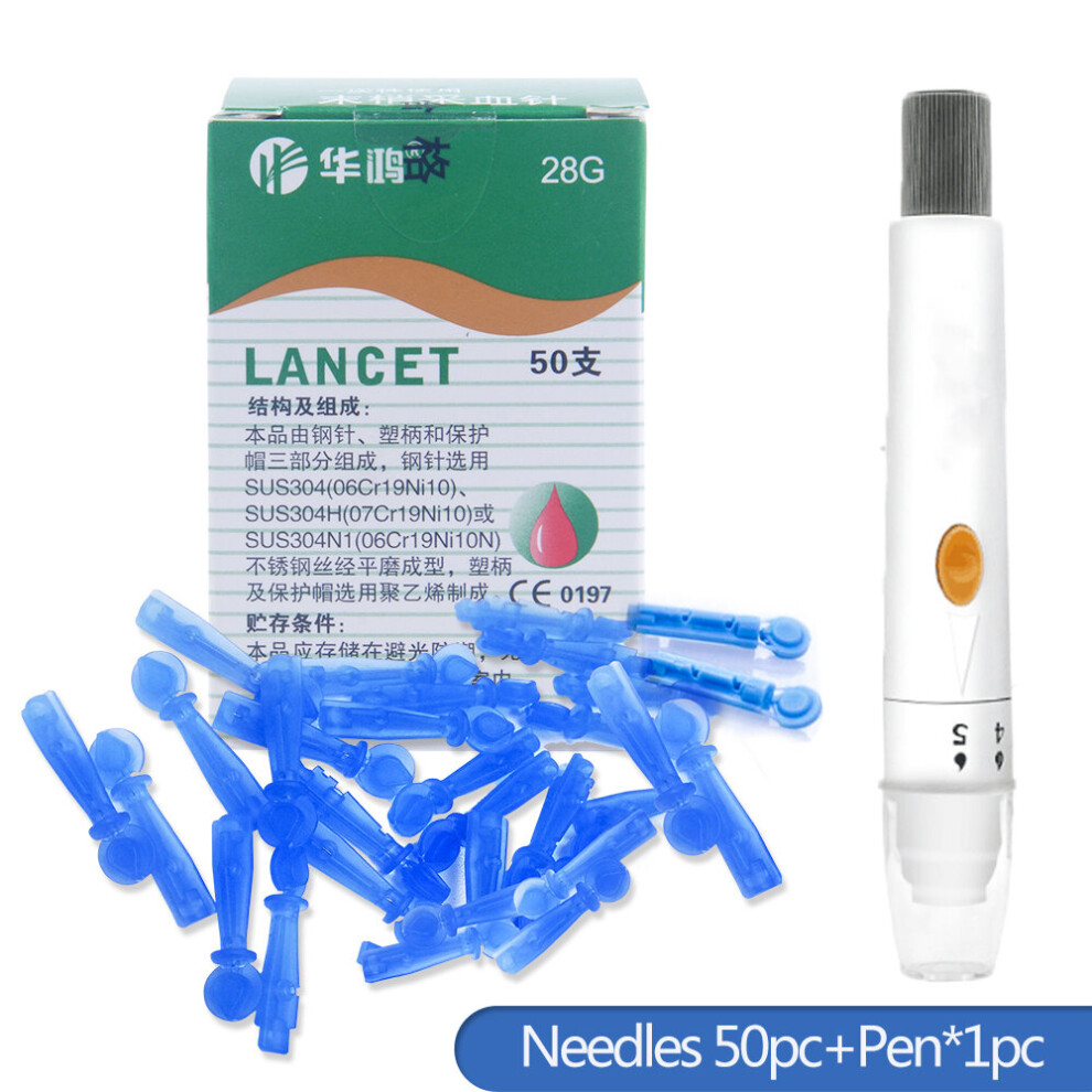 Wejoy 100Pcs Lancet Needles For Blood Glucose Testing Medical Blood Collecting Needles For Diabetes Tests