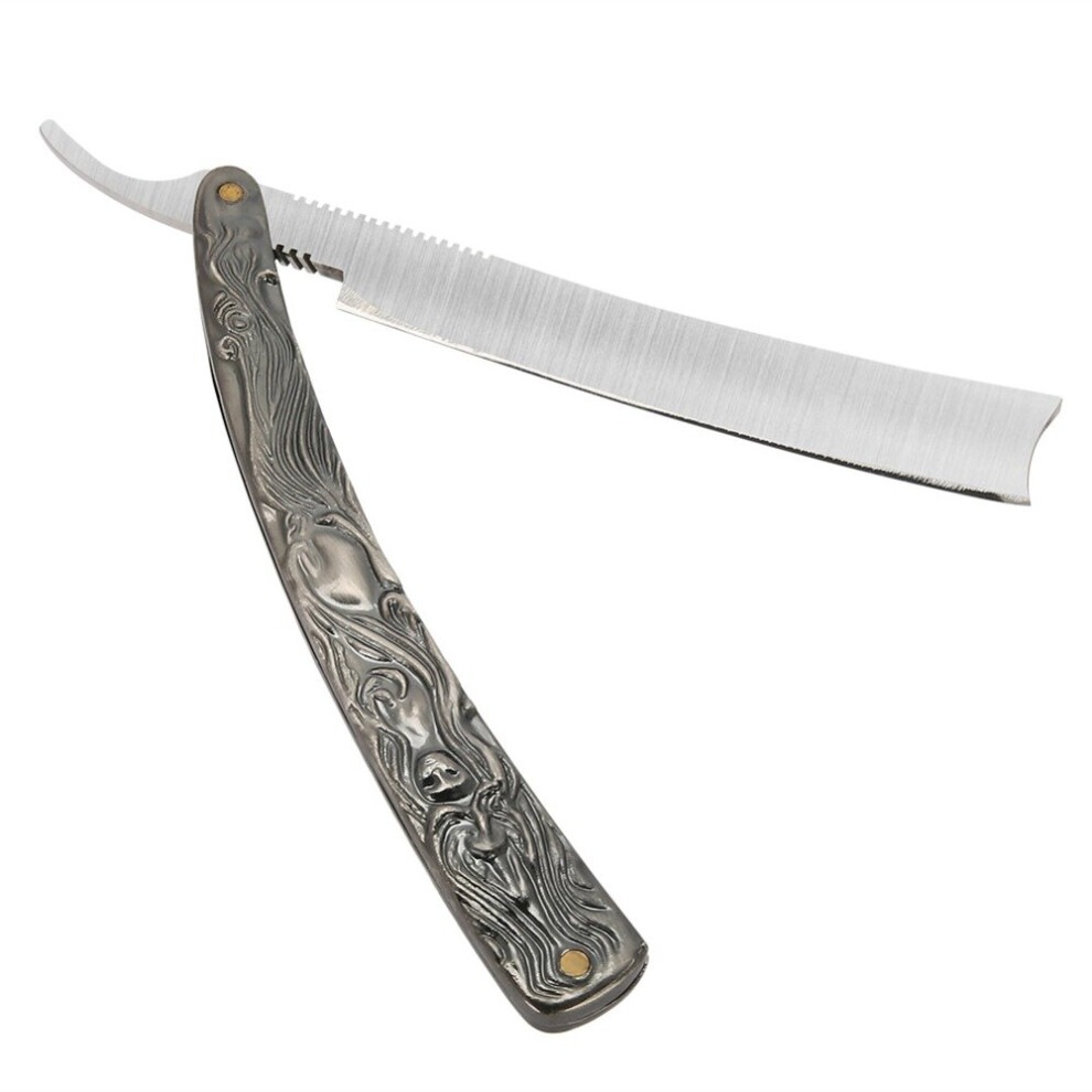 Wejoy Classic Shave Straight Edge Razor Folding Shaving Knife Manual Razor Aluminum Handle