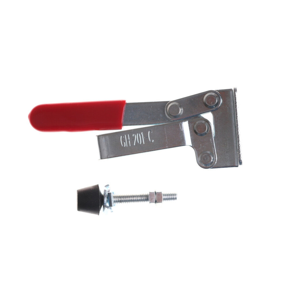 1Pc 100Kg 220Lb Holding Capacity Metal Clamping Clamp Vertical Type Toggle Clamp Rod Vertical Welding Clamps Support 45Mm Hot 5063131262926