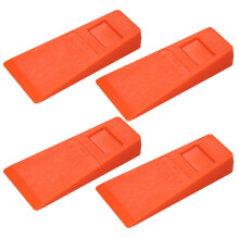 4Pcs 14cm Orange Plastic Felling Wedge Felled Chock Tree Cutting Wedge Spiked Wedge Woodcutting Tool Workmanship Tool