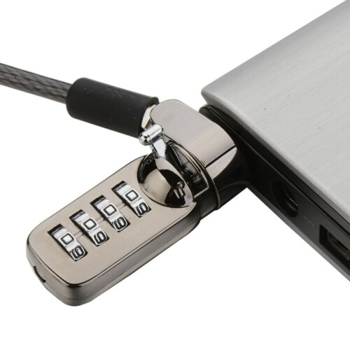 K1KF Security Hardware Cable Lock Kit Universal Compatibility for Tab Pad Monitors Laptops MacBooks Tablets Anti-Theft Lock 1