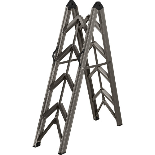 Double Exit 4+4 Portable Aluminum Ladder