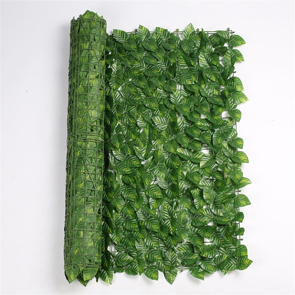 Artificial Fence Leaf Fence Ivy Evergreen Hedge False Leaf Privacy Screen Fencing Panel Outdoor Backyard Garden Decor 0.5M*3M 5063131238327