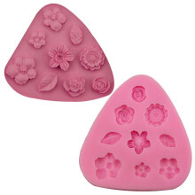 Flower Silicone Mold Fondant Cake Decorating Tools Cupcake Jelly Candy Chocolate Decoration Baking Tools