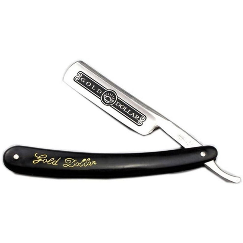 Wejoy Black Classic Men Manual Folding Shaving Razor Mirror Finish Straight Edge Stainless Steel Barber Blades