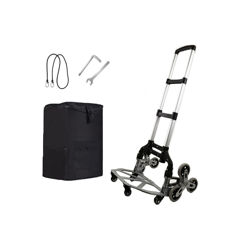 Hand-Truck Trolley Ladder Dolly Garden-Cart Stair-Climbing Portable 6-Wheels Folding 150Kg All Terrain Stair Climbing Cart Hand 5063131276916