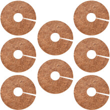 25/30/35/40/45cm Natural Coco Coir Fiber Tree Mulch Ring Protector Organic Mat for Indoor Outdoor Disc Plant Cover Flower Pot