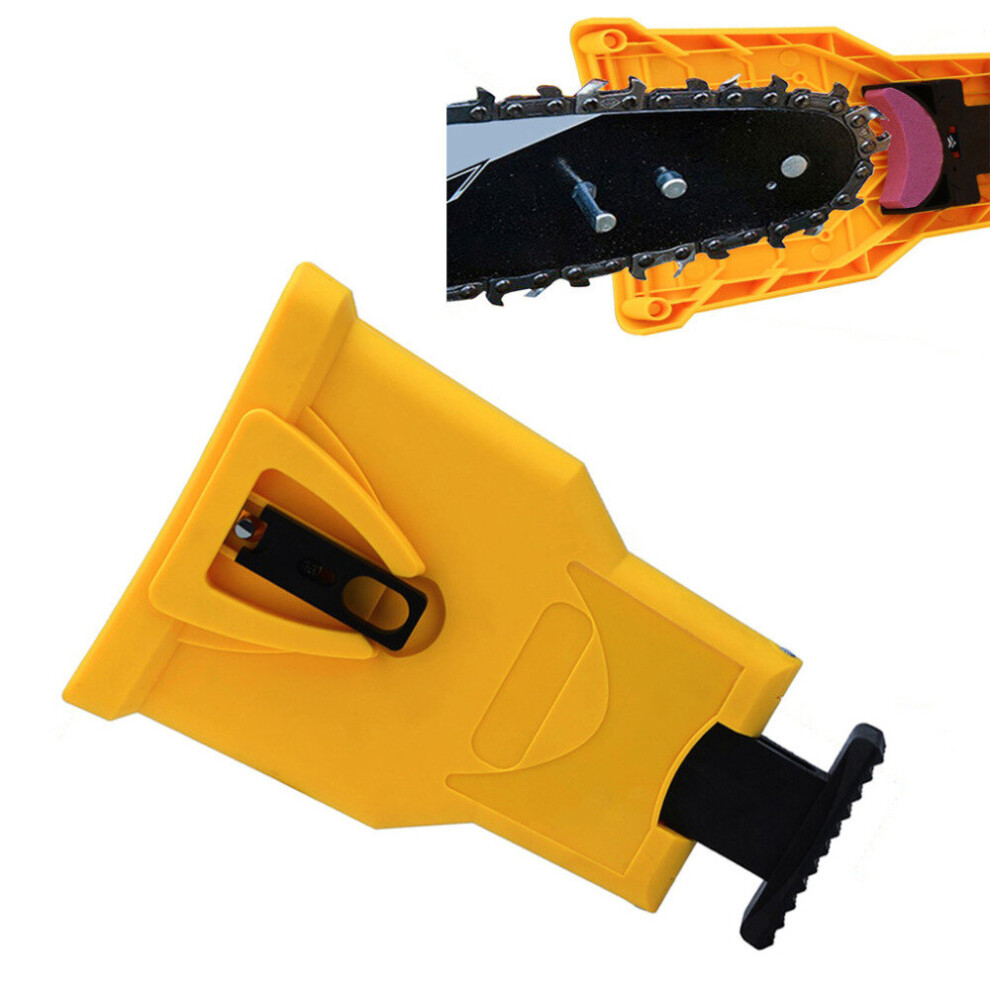 Wejoy ! Woodworking Chainsaw Teeth Sharpener Whetstone Portable Bar-Mount Fast Grinding Electric Power Chain Sharpening Tools