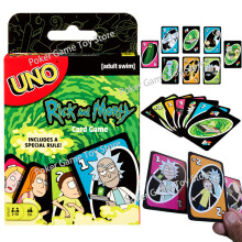 Board Games UNO Morties Cartoon Ricks Mad Scientist Playing Cards Game Family Funny Poker Toys for Children Birthday Gifts