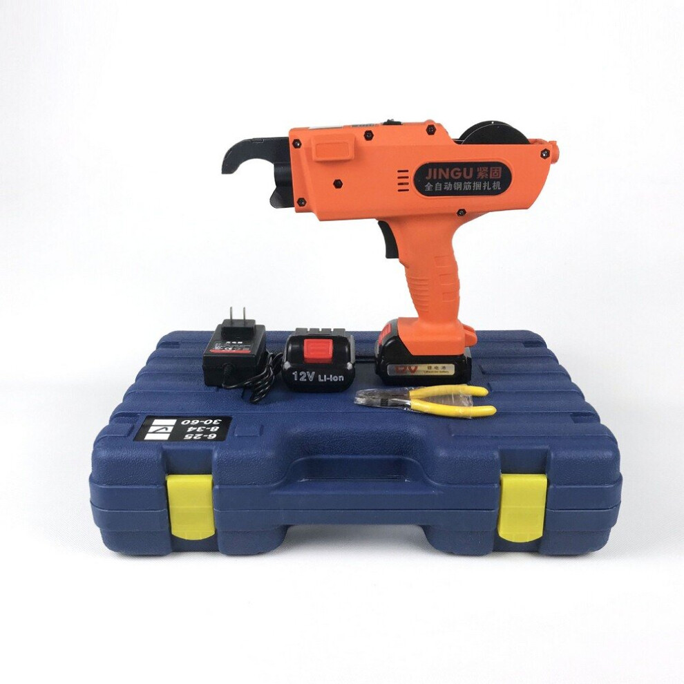 Rebar Tier Binding Machine 12V4500mah Automatic Rebar Tying With 2Pcs Battery And1pcs Tying Wire Handheld Miniature Motor Tool 5063131279597