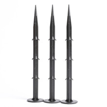 50pcs Garden Reusable Sunshade Net Pp Pegs Film Fixed Tools Accessories Mulch Shading Easy Install Black Ground Nail Outdoor