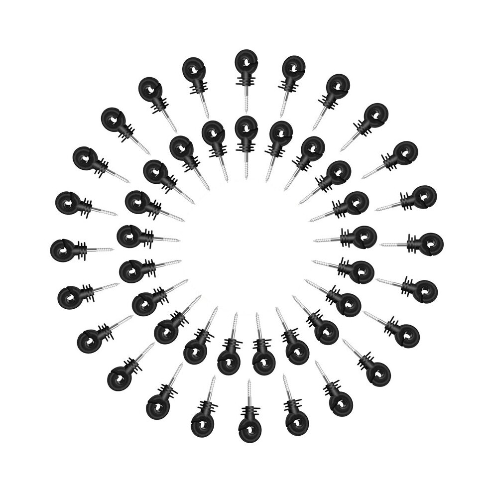 25Pcs Electric Fence Insulator Screw-In Insulator Fence Ring Post Wood Post Insulator,Livestock Fence Accessories Cnim Hot 5063131238389