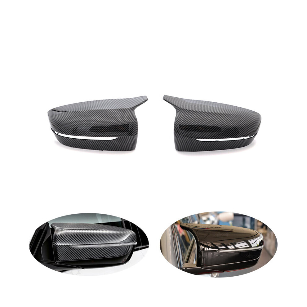 Carbon Fiber Exterior Side Rearview Mirror Cover Trim For Bmw 4 5 7 8-Series G20 G21 G28 G11 G12 G14 G15 G16 G30 G31 G38 G22 5063131234541
