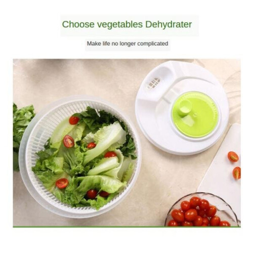 Large Salad Spinner with Bowl Vegetable or Lettuce Dryer Crisper Shaker 2