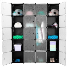 Diy Wardrobe Folding Wardrobe Clothing Organizer Storage Cabinet Locker Combines Shoes Clothing Organizer Bedroom Furniture