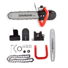 11.5 Inch Electric Chainsaw Stand Outdoor Garden Tree Cutting Household DIY Angle Grinder Conversion Chainsawchain 10mm 14mm 16m