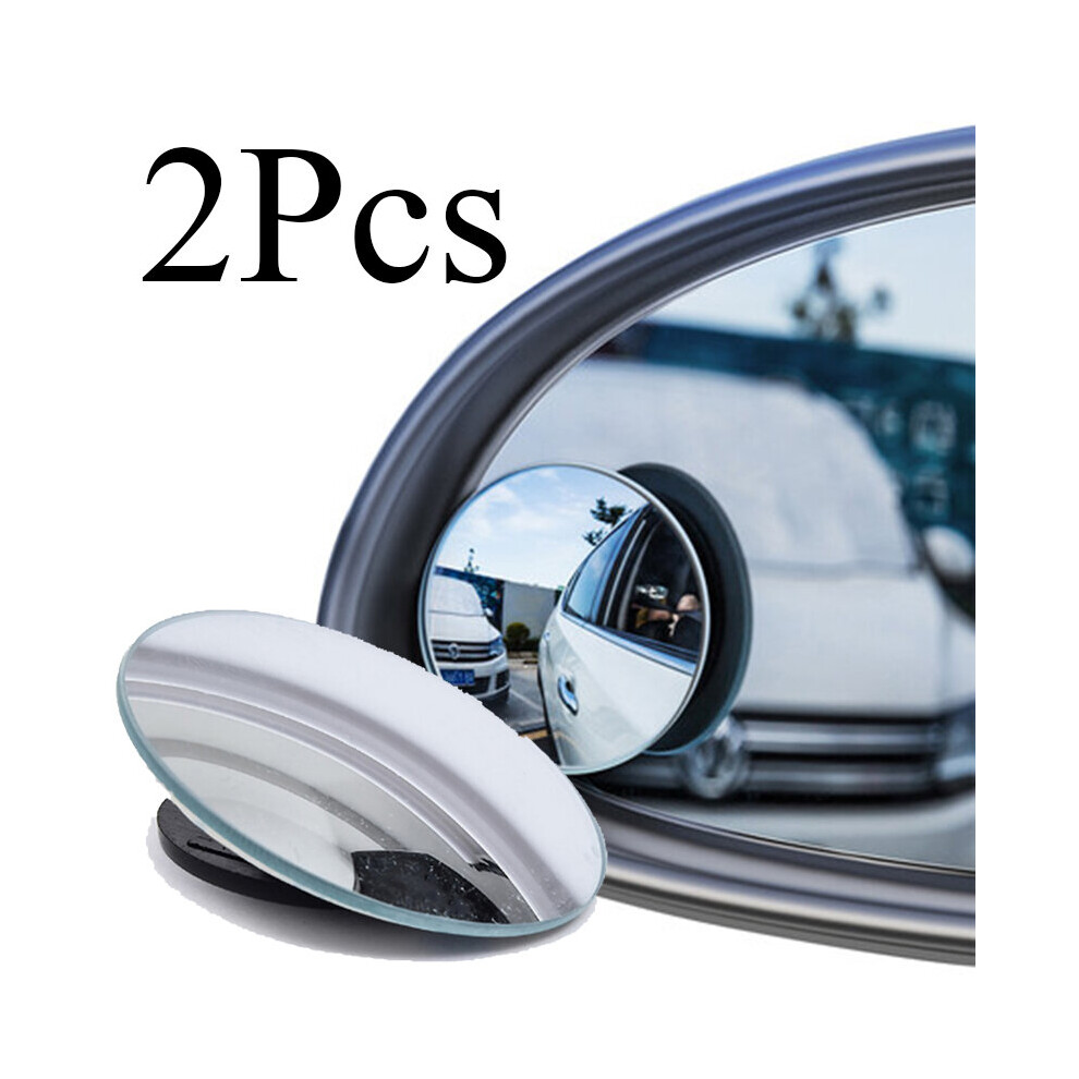2Pcs Universal Car Blind Spot Mirror Frameless 360 Degree Wide Angle Telescopic Inspection Parking Mirror Car Accessories 5063131234633