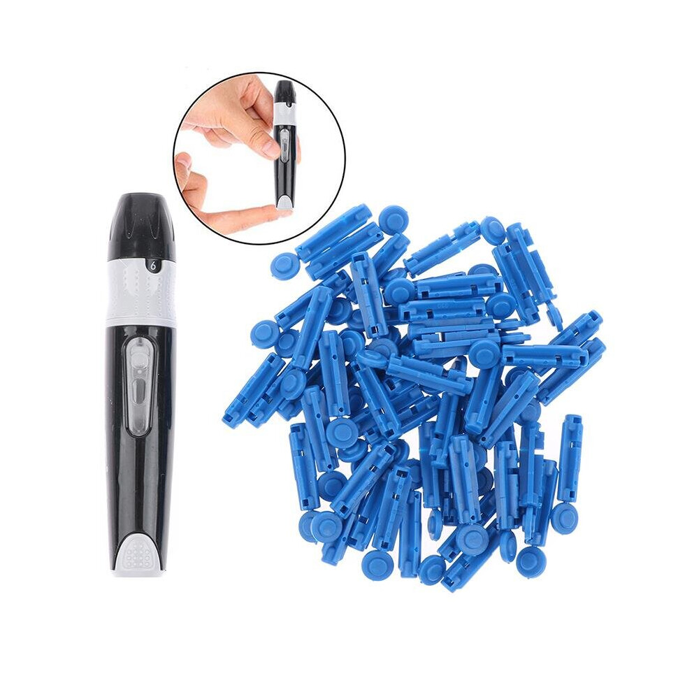 Wejoy Blood Sampling Pen Lancet Pen Adjustable Glucose Lancing Device+50Pcs Needles Blood Sampling Glucose Test Pen
