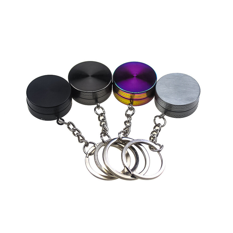Wejoy 30Mm Mini 2-Layers Herb Tobacco Grinder With Keychain Cigarette Grinder Spice Cigarette Herb Tobacco Grinder Crusher Hand Miller