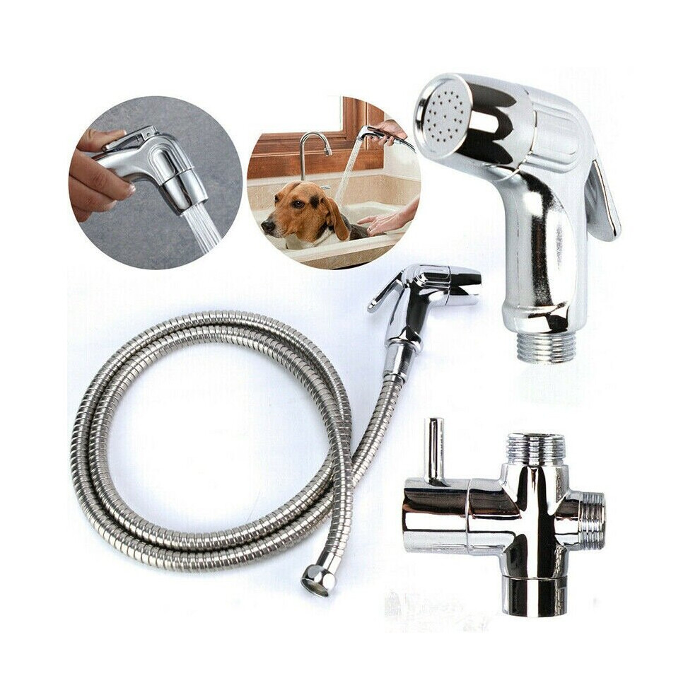 Handheld Toilet Bidet Sprayer Set Stainless Steel Hand Bidet Faucet Shower Head Nozzle Toilet Clean Flusher Bathroom Accessories 5063131295641