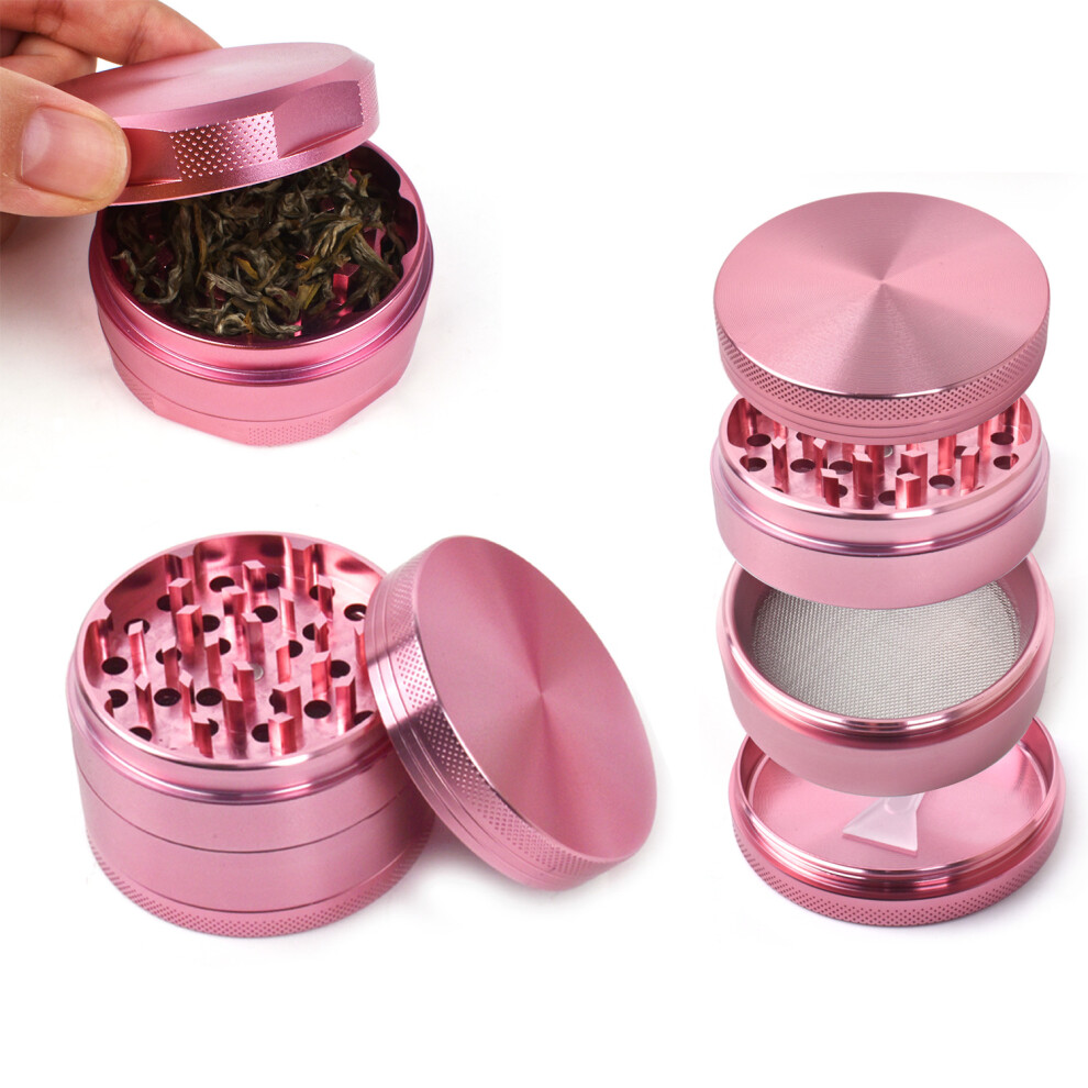 Wejoy Pink 40Mm 1.57 Inch Weed Grinder Herb Grass Grinder Tobacco Spice Magnetic Crusher Mlynek Weed Smoking Pipes Accessories