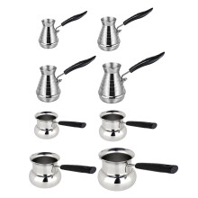 Turkish Coffee Decanter, Espresso Decanter, Stainless Steel, Turkish Coffee Moka Tea Milk Sauce Warmer Butter Melting Pot