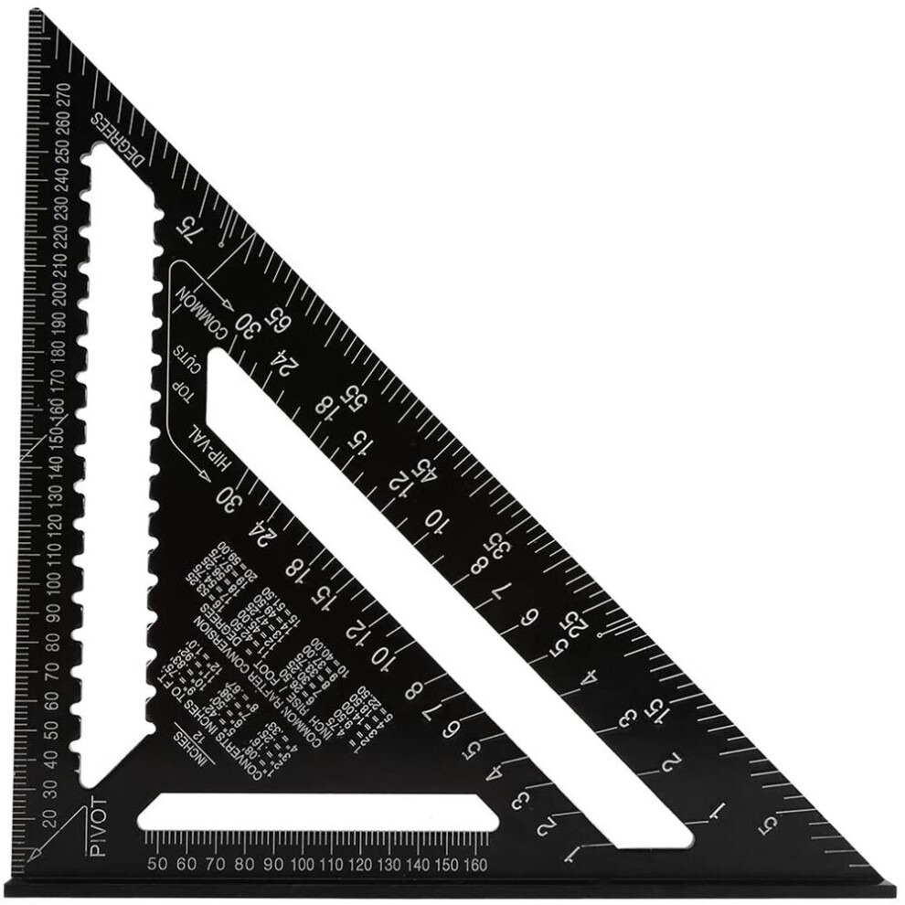 Triangle Angle Ruler Squares Triangular Measuring Ruler Woodwork Angle Protractor Trammel Gauge Measuring Tool 5063131270211