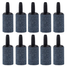 10pcs Aquarium Cylinder Shape Air Stone Mineral Bubbles Release Fish Tank Punp Airstone Aeration Oxygen Diffuser