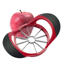Upgraded 12-Blade Apple Slicer & Core Cutter - Large Stainless Steel, Ultra-Sharp, Easy Clean, 12 Even Slices - Gift for Women