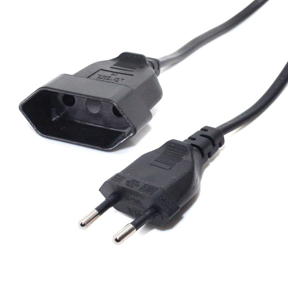 European 2Prong Male To Female Power Extension Cord, Vde Certificated Copper Cable 0.5M/1M/2M/3M/4M/5M 5063131292411