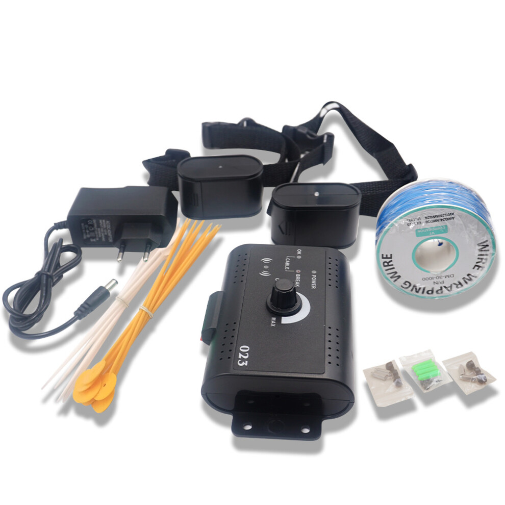 Electric Dog Fence Waterproof Dog Training Collar Sound Shocked Collar Electronic Pet Fence System Containment for 1/2/3 Dog