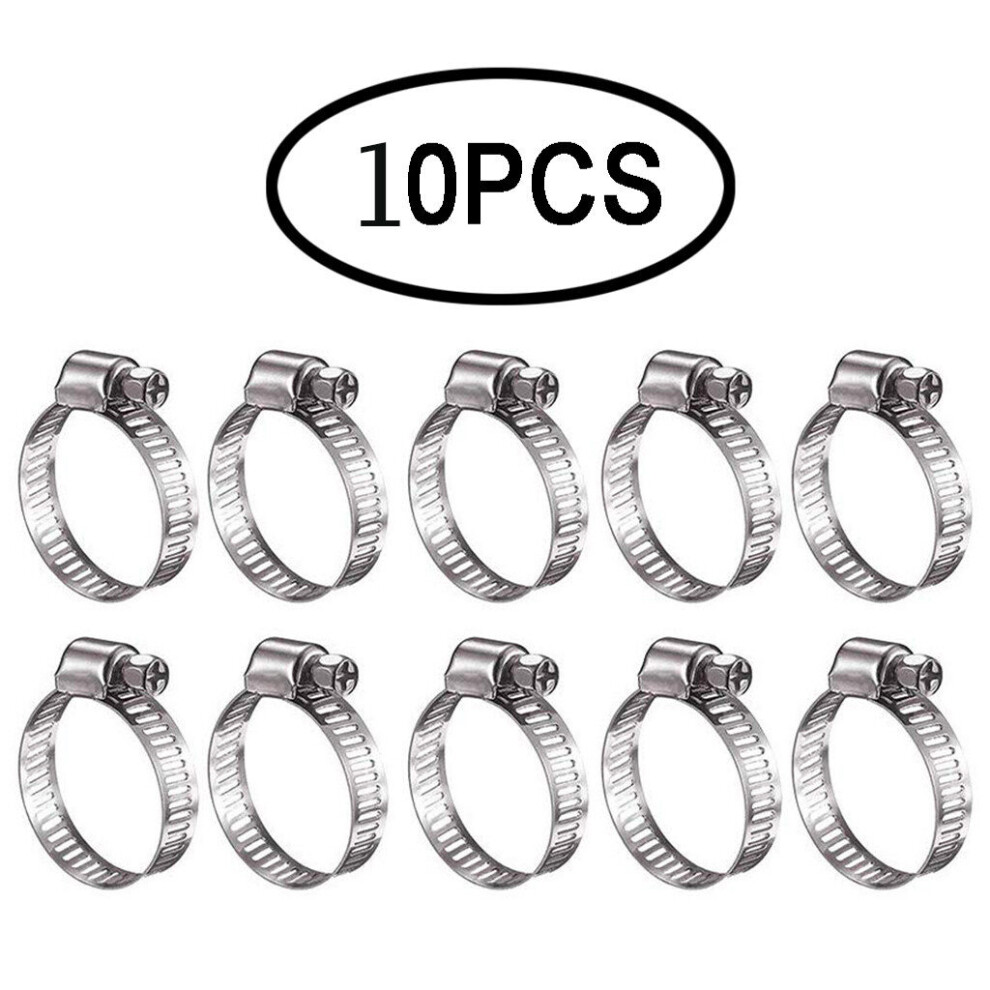 Stainless Steel Hose Clamp 40Pcs Including Adjustable Pipe Tube Clamps 10Pc 5063131302233