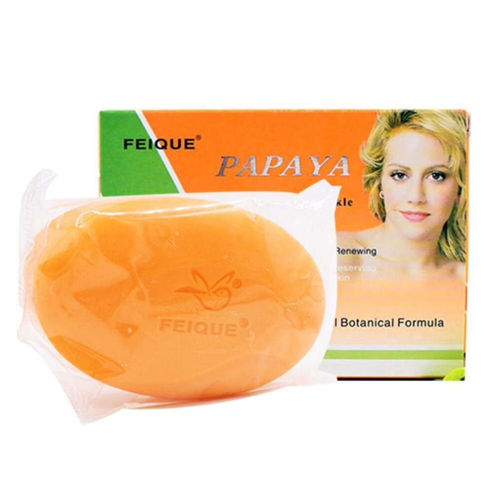 Wejoy Papayas Essence Peeling Cleanser Natural Exfoliating Whitening Brightening Papaya Soap Face Cleanser Skin Care