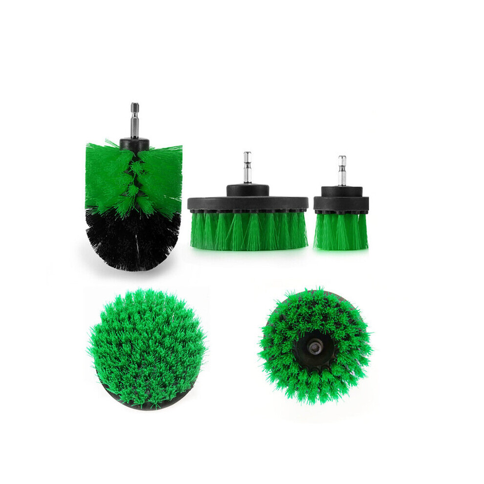 Electric Brush Kit Tile Grout Scrubber Cleaning Drill Nylon Brushes Tub Cleaner Kit Wood Grinding Polishing Tool 5063131182064
