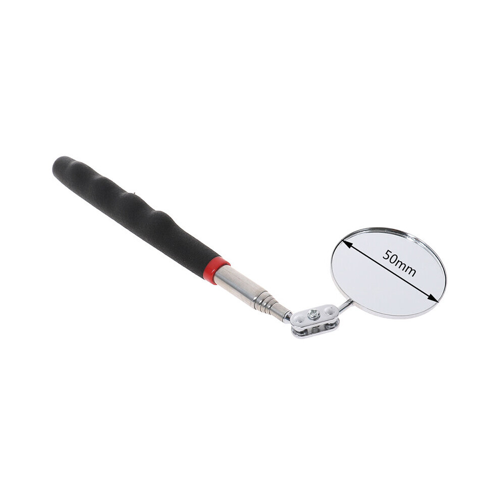 1Pc 50Mm Car Telescopic Detection Lens Inspection Round Mirror 360 Repair Tool Car Accessories 5063131277005