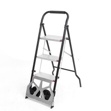 Multifunctional folding trolley, household folding ladder, dual-use aluminum alloy ladder, mini herringbone ladder