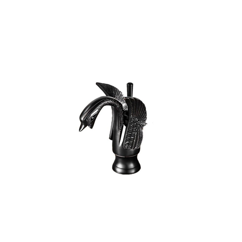 Vintage Brass Swan Faucet Black Basin Water Tap Mixer Cold And Hot Faucet European Faucet Brass Swan Shaped Water Tap 5063131259711