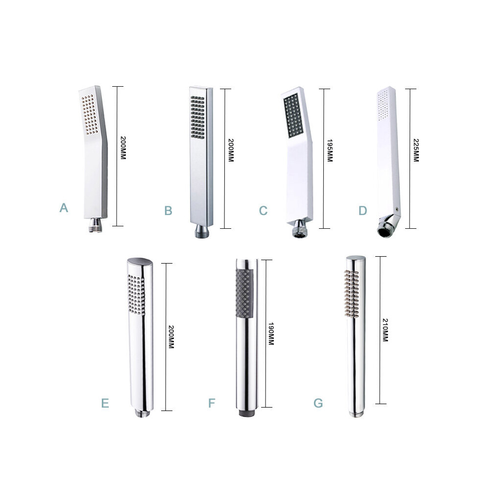Brass Hand Shower Chrome Hand Held Shower Head With 1.5M Hose Wall Mounted Copper Bracket Bathroom Handheld Shower Head Polished 5063131263268