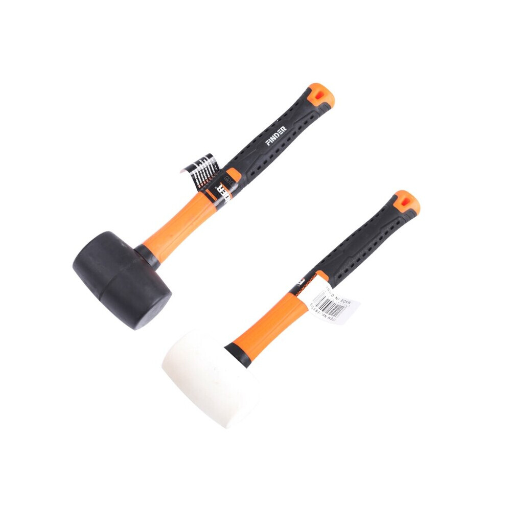 Rubber Mallet Hammer Fiberglass Grip Handle Hammer Head Fiberglass Handle Rubber Grip for Flooring Woodworking Ergonomic-image-OPC-PBNKZKZ-NEW