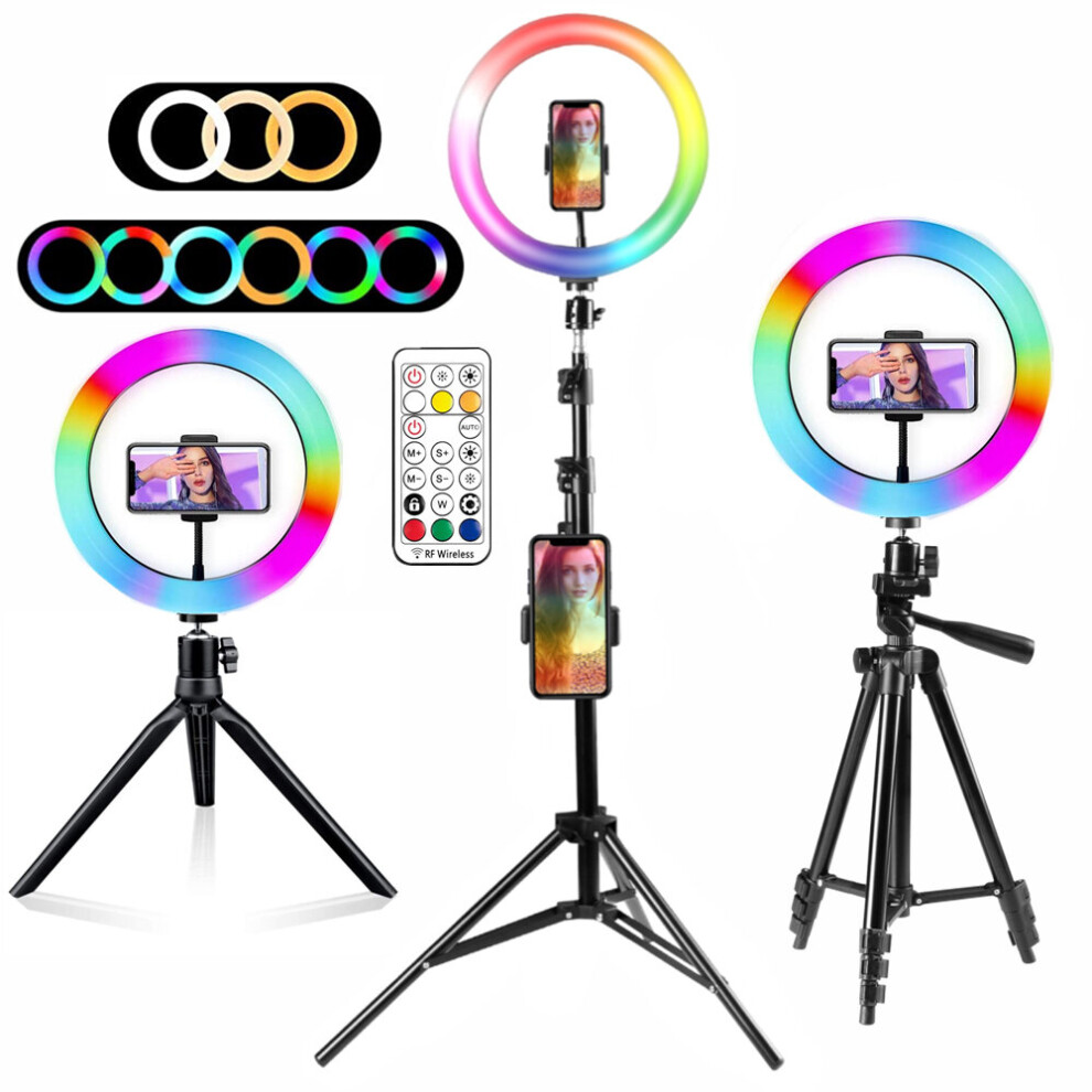 Ring Rgb Lamp Ring Round With Tripod For Smartphone Mobile Led Video Ring To Make Youtube Photographic Ing Light 5063131984743