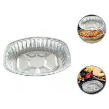 Good Thermal Conductivity Silver Color Oven Safe Meat Turkey Broiling Roasting Pan for BBQ