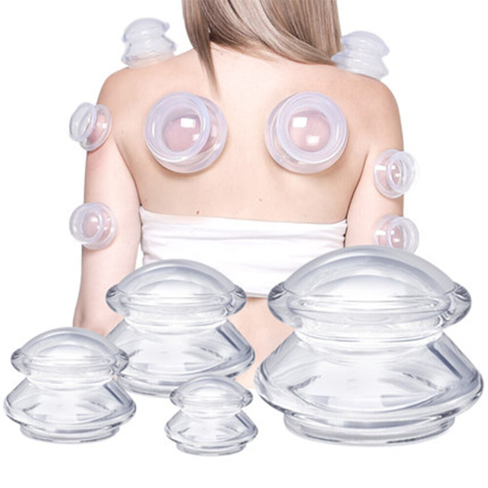 Wejoy Silicone Vacuum Cupping Set Massage Body Cups Back Gua Sha Ventosas Suction Cup Anti-Cellulite Skin Lift Physiotherapy Jars Slim