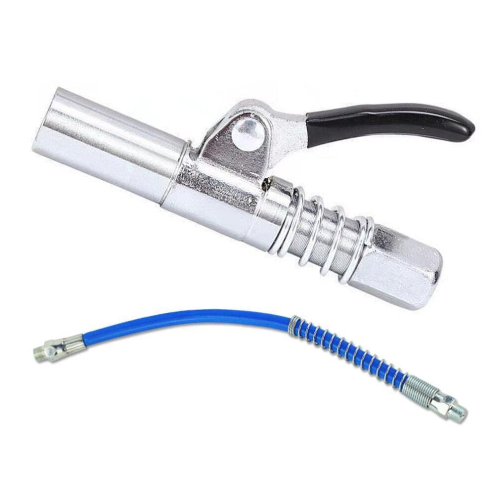 1Set Grease Coupler Heavy-Duty Quick Release Grease Gun Coupler Npti/8 10000Psi Two Press Easy To Push Accessories 5063131279894